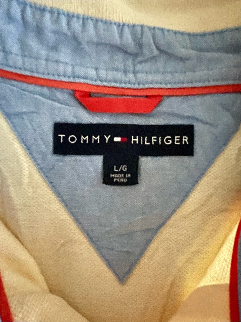 NWOT Tommy Hilfiger Yellow Pique Polo Shirt Men’s Size Large - Picture 7 of 9